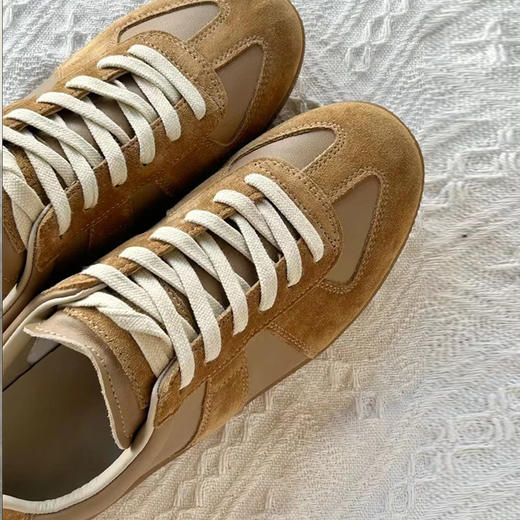 【顺丰包邮】72041 洛诗琳高级感真皮德训鞋2024全真皮低帮休闲鞋331A 商品图3