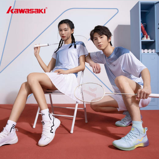 川崎 男女同款 圆领短袖T恤 K1C02-B1963 B2963 商品图1