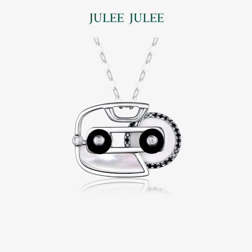 【倒带】JULEEJULEE茱俪  18K白金母贝钻石项链 商品图0