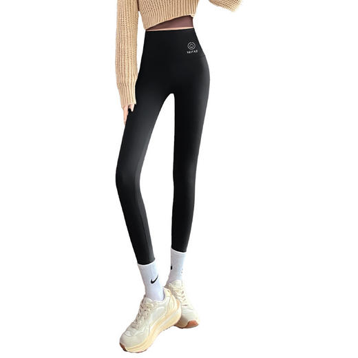 新款鲨鱼裤女外穿打底裤薄款高腰紧身收腹提臀瑜伽小脚黑桃裤 MX 000 商品图4