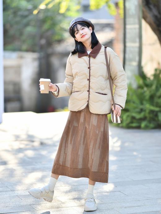 【反季清仓】小香拼色羽绒服丨东大门ins 配色洋气减龄翻领短羽绒服【预售2月4号发货】 商品图2