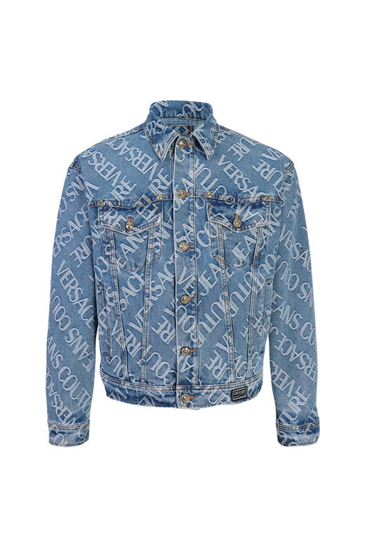 【超惠秒】Versace 范思哲 男士针绣字母logo弹棉牛仔休闲外套 11798 商品图7