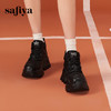 Safiya/索菲娅2024冬潮酷加绒保暖厚底高帮轻便百搭运动老爹鞋SF44112053 商品缩略图1