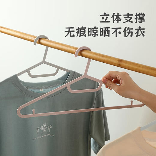 美穗吉家 简约方头衣架10支装 商品图2