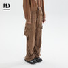 PX设计师女装美式高街工装直筒休闲运动宽松长裤 824309285 咖色 商品缩略图1