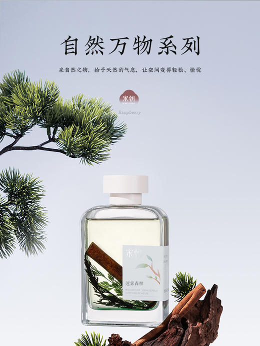 宋朝|自然万物系列升级版无火香薰    拍2得送礼袋*1、小蜡烛*1    卧室家用室内持久精油香氛藤条用品 商品图1