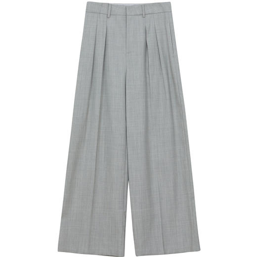 谜底阔腿裤女2024冬季新品通勤风优雅气质高腰西裤长裤244MK1522 商品图4