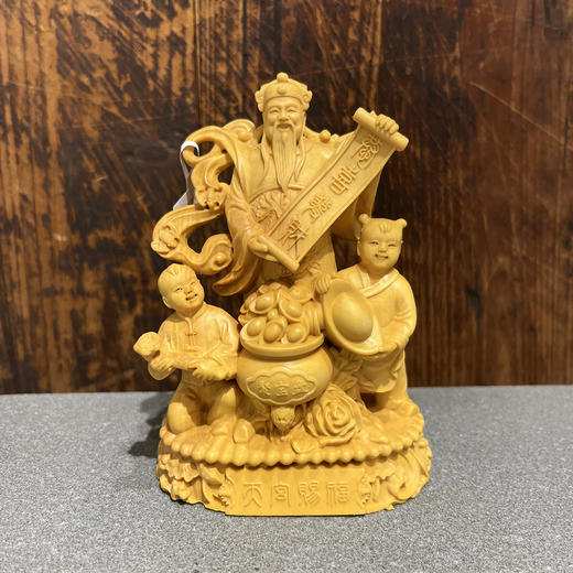 精雕财神°黄杨木摆件 商品图0