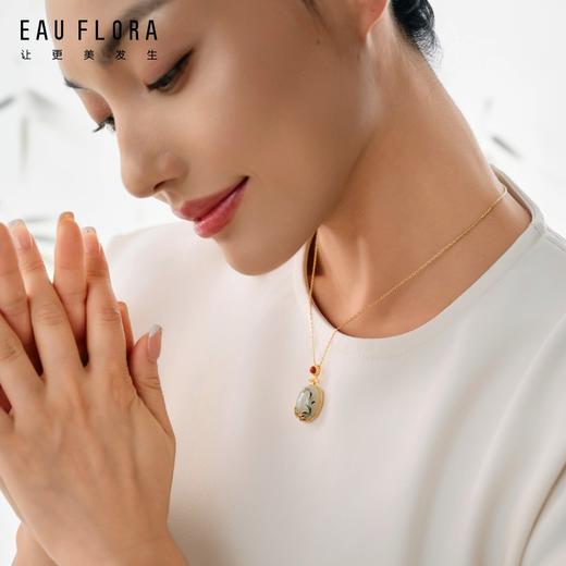 『锦上添花』和田玉景泰蓝项链 商品图1