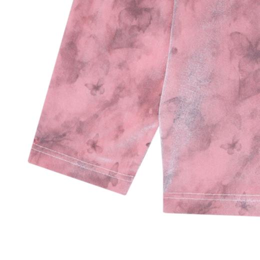 秋冬季新款美式个性扎染蝴蝶印花圆领长袖宽松户外时尚百搭上衣 商品图3