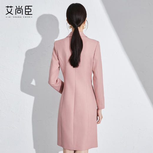 艾尚臣粉色高级感主持人西装裙连衣裙女面试正装艺考年会礼服女装 商品图10