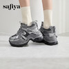 Safiya/索菲娅2024冬潮酷厚底隐形内增高小个子轻便透气运动老爹鞋 SF44112056/SF43112056 商品缩略图5