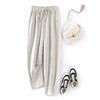 【特惠不退换】白色休闲裤女运动裤宽松香蕉裤卫裤秋季高腰莫代尔镰刀裤九分裤    WSFS-WS-606 商品缩略图0
