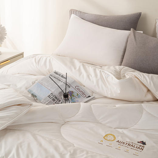 自然醒A类澳洲进口羊毛被高端母婴级100纯羊毛保暖冬被被芯加厚澳毛被子LFS 商品图11