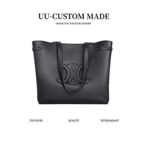 赛琳 CABASANAIS凯旋门标志粒面牛皮革托特包Tote包购物袋单肩手提包（CB） 商品图1