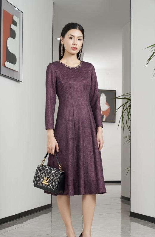 齐紫色连衣裙HJ3S97 商品图1