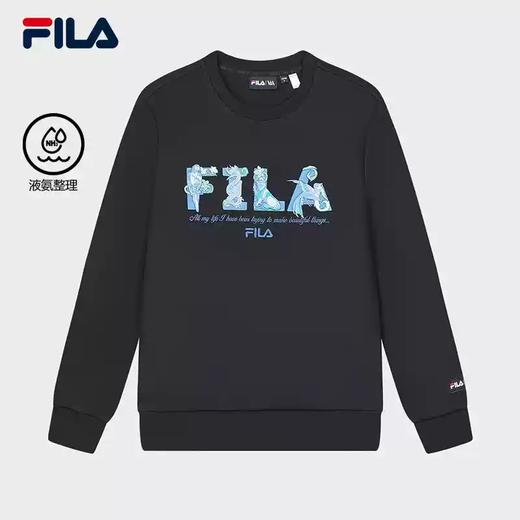 3件4折【自营】FILA/斐乐  V&A联名系列 男子针织套头衫2024春季新款时尚休闲卫衣 F11M418201FBK 商品图0