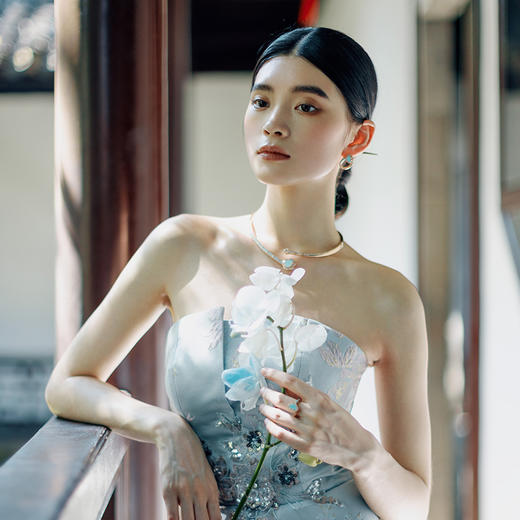 ［结·锁系列］18K金钻石绿松石戒指#如意RUYI 商品图4