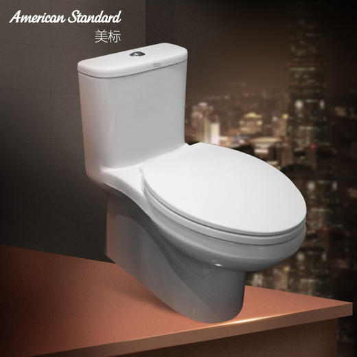 美标圆悦4.8L连体座厕 400mm CP-1837(S2B) 商品图0