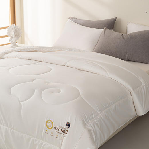 自然醒A类澳洲进口羊毛被高端母婴级100纯羊毛保暖冬被被芯加厚澳毛被子LFS 商品图4