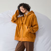 谜底连帽卫衣女2024冬季新品休闲风暖橙色软糯亲肤上衣244MV1569 商品缩略图1