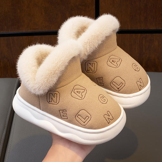 【儿童加绒加厚防滑保暖雪地靴子】冬季新款男童女童二棉鞋可外穿棉鞋 商品图0