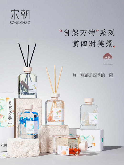 宋朝|自然万物系列升级版无火香薰    拍2得送礼袋*1、小蜡烛*1    卧室家用室内持久精油香氛藤条用品 商品图0