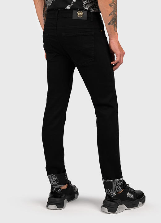 【超惠秒】Versace 范思哲 裤脚太阳花标志印花 男士弹棉休闲牛仔长裤 11773 商品图1