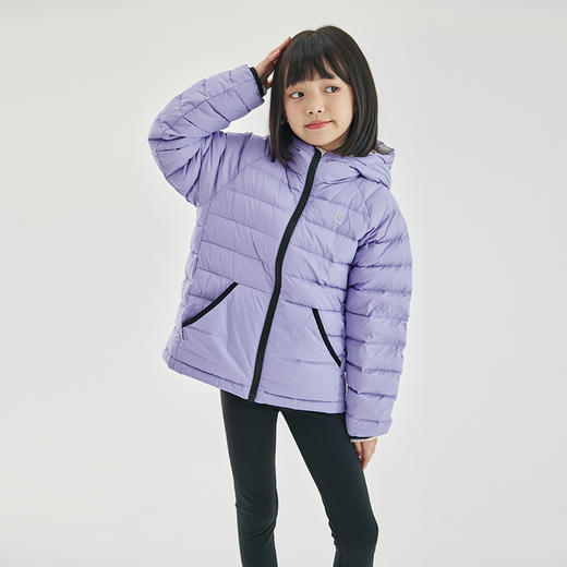 cicochild冬季新品童装连帽撞色羽绒服亲子装防泼水保暖外套 商品图4
