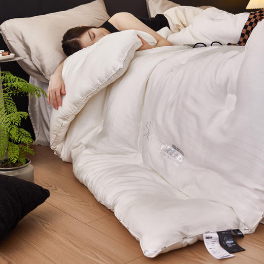 自然醒 SILVER HREAD A类莱赛尔抑菌被100天丝单人春秋被子双人加厚保暖冬季被芯母婴级LFS 商品图6