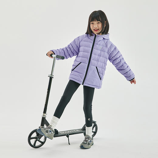 cicochild冬季新品童装连帽撞色羽绒服亲子装防泼水保暖外套 商品图3