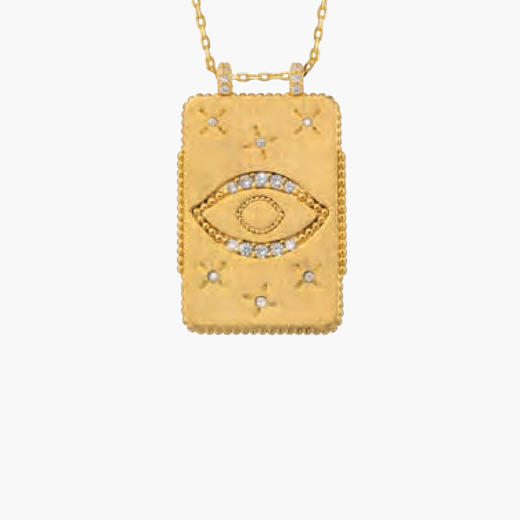 订购8周到｜MYA-BAY-SUNSET TWICE BOHEME-恶魔之眼 双面 珐琅 守护符 项链［比利时设计师］ 商品图0