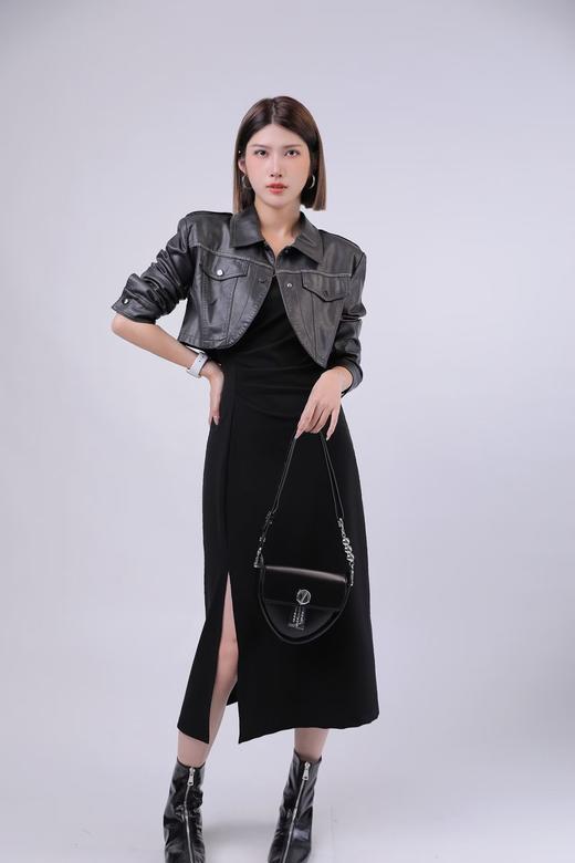 33GF230350#短款皮革外套 商品图1