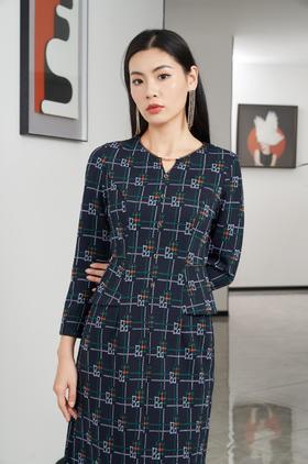 帝释青连衣裙HJ3S95