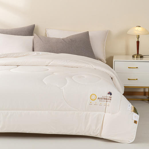 自然醒A类澳洲进口羊毛被高端母婴级100纯羊毛保暖冬被被芯加厚澳毛被子LFS 商品图2