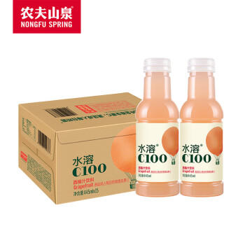 农夫山泉水溶C100西柚味复合果汁饮料445ml*15瓶整箱 满足每日维生素C 商品图3