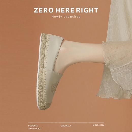 ZHR则则时尚中式刺绣渔夫鞋单鞋2024新款百搭气质女鞋一脚蹬 商品图9