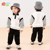 贝贝怡男童套装秋装2024儿童撞色运动休闲卫衣两件套春秋中大童衣服ZB3DT019 商品缩略图1