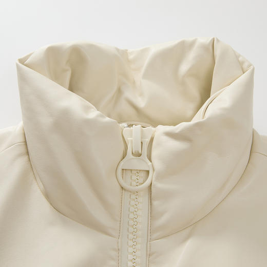 谜底羽绒马甲女2024冬季新品百搭简约立领短款鸭绒马夹244MY1453 商品图3