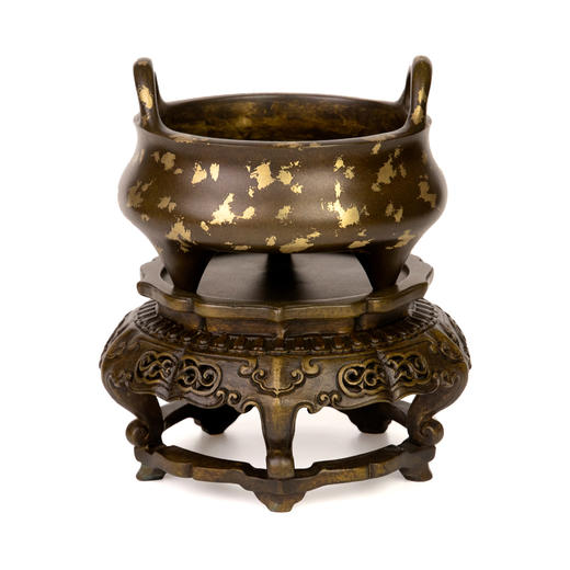 吉祥古法香炉 点金带座冲天耳三足乳炉 商品图0