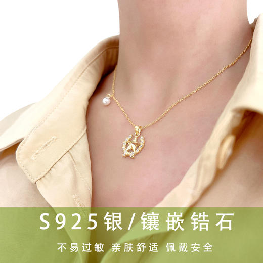 《璀璨》领花S925银锁骨链 目之所及皆是你  惊艳了时光  甜美了回忆 商品图1