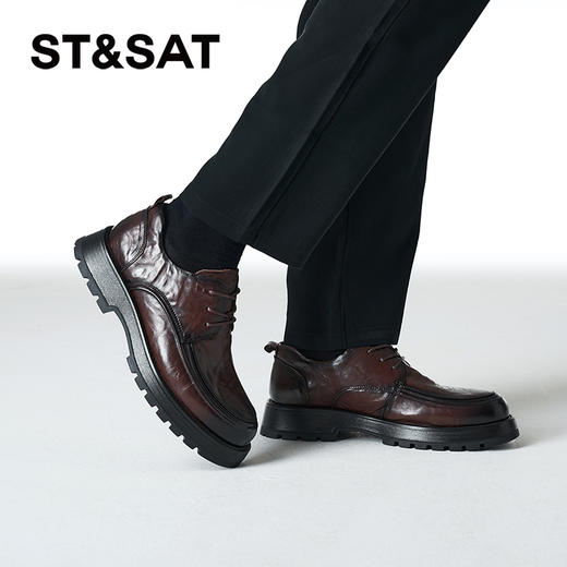 星期六男士英伦绅士舒适厚底正装皮鞋SSC3122012 商品图2