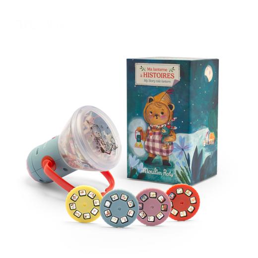 Moulin Roty 多功能故事投影小提灯 米努奇卡斯系列主题 安睡氛围灯 礼盒装 含4枚幻灯片 -681361 商品图0