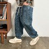 徐太浪秋季美式潮牌直筒牛仔裤男时尚宽松哈伦裤百搭休闲阔腿裤子 商品缩略图2