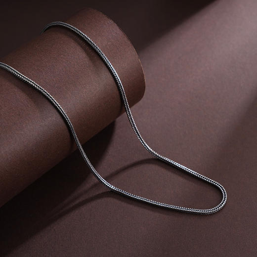 子佩集S925银仿古项链【YFXL026-22】【YFXL026-24】纯银素银22寸24寸2409 商品图3