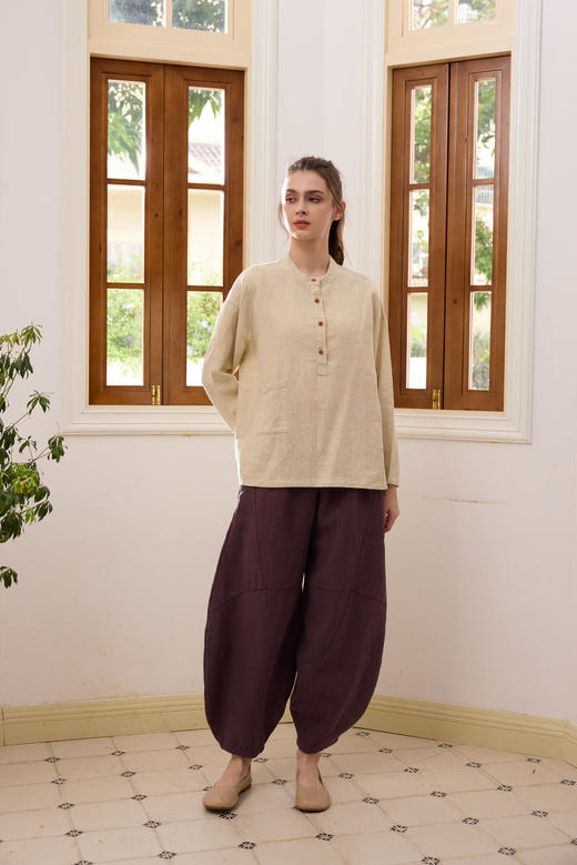 2024秋冬新款禅修系列上衣——甜荷 商品图2