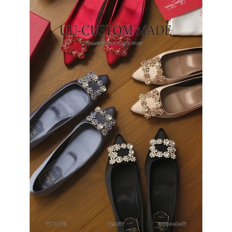 RV-百年*款，钻扣真丝高跟鞋原版楦型（SLB）