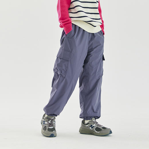 cicochild24年秋冬新款亲子加绒轻户外机能裤摇粒绒内里工装风长裤 商品图2