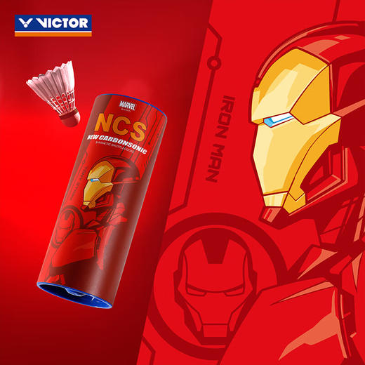 胜利威克多 羽毛球 漫威_碳音球限量礼盒组 美国队长/钢铁侠/浩克/黑豹各1筒（4筒装~3只/筒） NCS_AVENGERS 商品图2