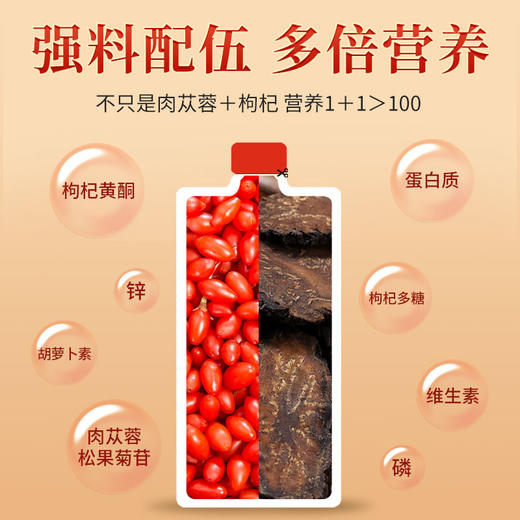 肉苁蓉枸杞原浆 鲜果鲜榨 滋补佳品 无添加无熏硫 独立包装10袋/盒 自用送礼 商品图1